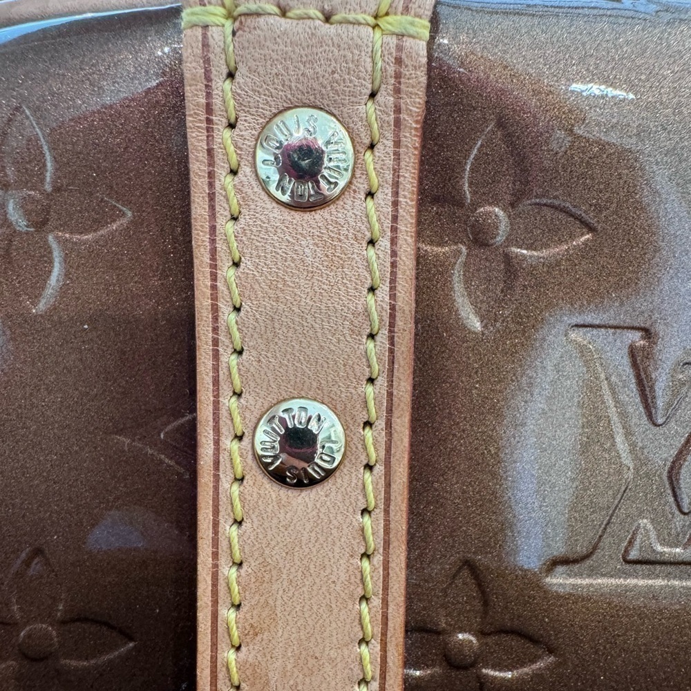 Louis Vuitton Thompson Square Monogram Vernis patent leather large VINTAGE bag - Picture 5 of 10